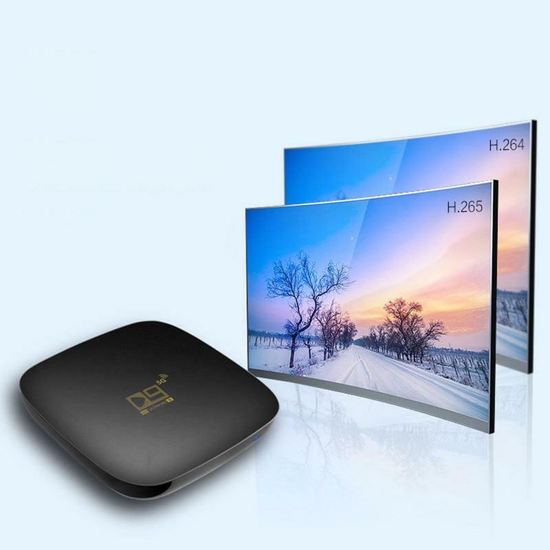 D9 10,0 Smart Box Dual-Band High-Definition-Set-Top-Box 2,8g 5g WLAN Hochgeschwindigkeits-TV-Box Home Youtube Media Player