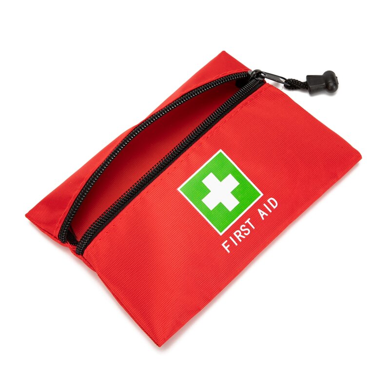 Vermelho saco de emergência primeiros socorros saco pequeno vazio bolsa de resgate de viagem medicina bolsa de bolso para o carro escritório em casa cozinha esportes caminhadas