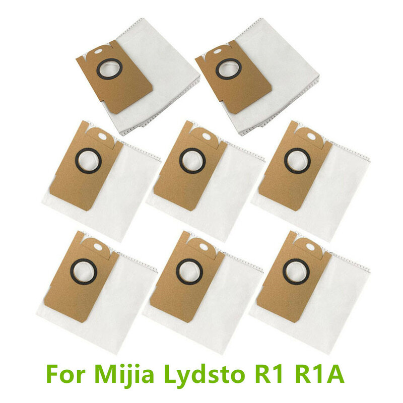 Sacos de coleta de poeira para Mijia Lydisto R1, Saco de lixo para Mijia Lydisto R1A, 8Pcs
