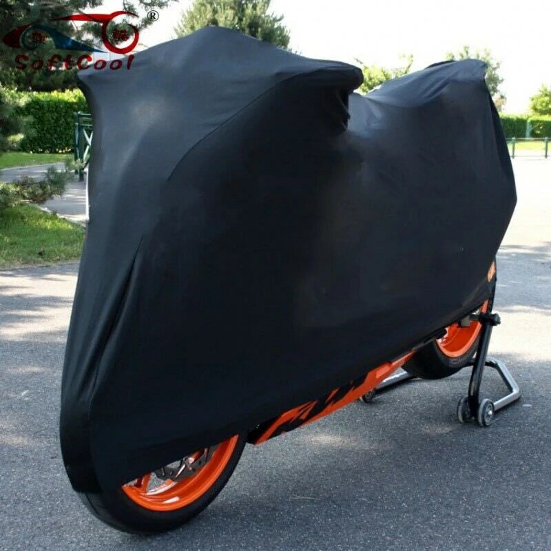 Universal Motorcycle Cover Stretch Dustproof Sunproof Indoor Outdoor Anti-UV Dust Proof Scratch Polyester Bike Protector
