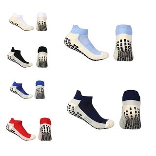 Anti slip football socks New men's and women's outdoor sports grip football socks Short ankle socks