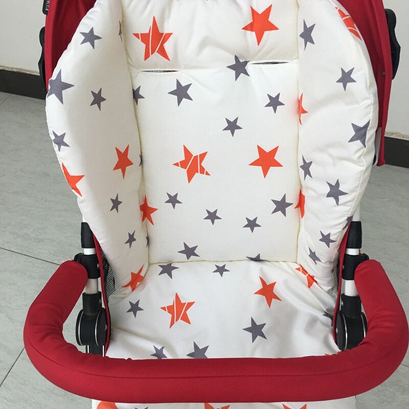 Baby Stroller Seat Pad Universal Baby Stroller High Chair Seat Cushion Liner Mat Cotton Soft Feeding Chair Pad Cover