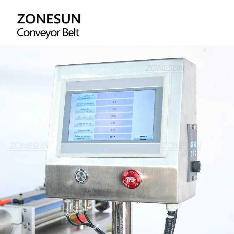 ZONESUN ZS-CB100P 1.9M Length Automatic Chain Conveyor Belt Adjustable-Speed Transporting Goods Machiney Production Line