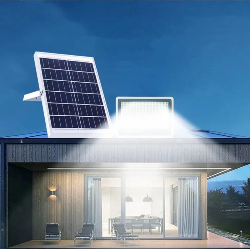 Lampu surya berkedip empat dalam satu manik-manik lampu tahan air lampu rumah luar ruangan lampu taman rumah lampu daya tinggi lampu jalan