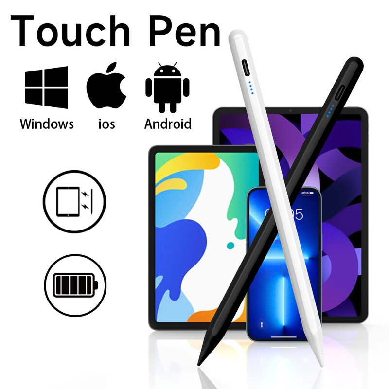 Стилус для IOS Android Windows Планшетная ручка для iPad Samsung Xiaomi Lenovo Huawei Смартфон Touch Pen для Apple Pencil