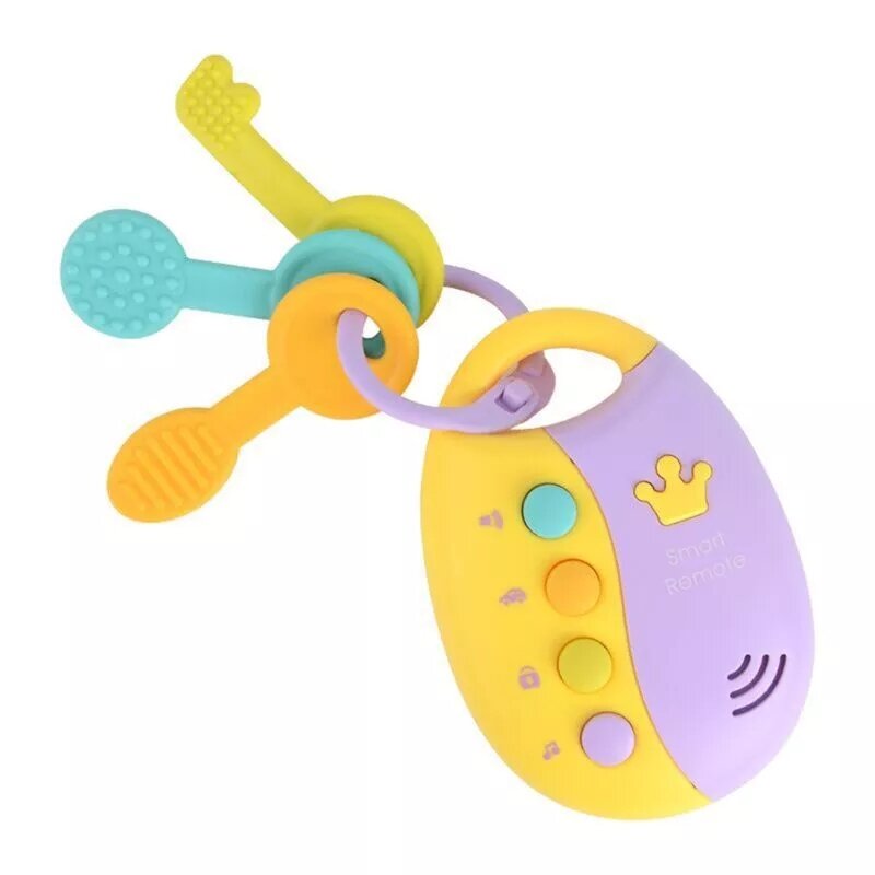 Qualidade premium engraçado bebê musical carro chave brinquedos inteligente remoto carro vozes fingir jogar educação brinquedo