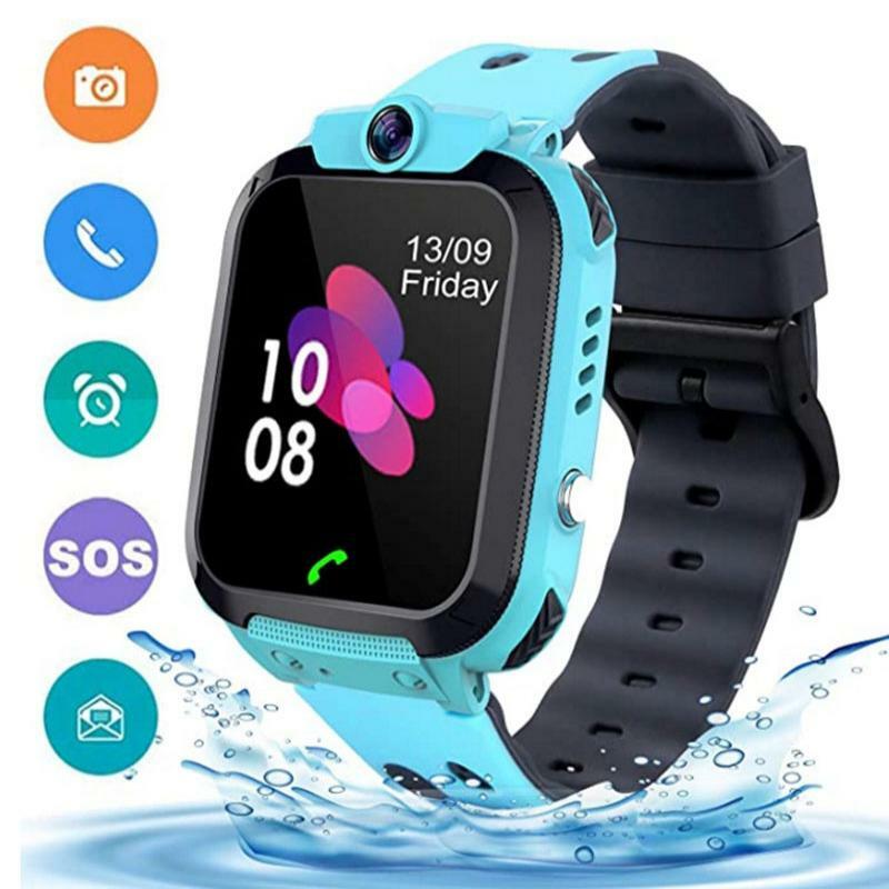 Kids Smart Watch LBS SOS Location SIM Card Waterproof Multifunctional 1.44 Inch HD Touch Screen Camera Voice Chat Smartwatch