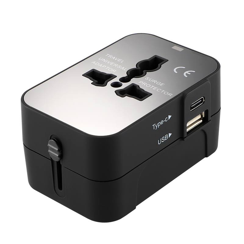 Hot Sale Travel Adapter with Dual USB Port Universal Adaptor UK to EU Plug
