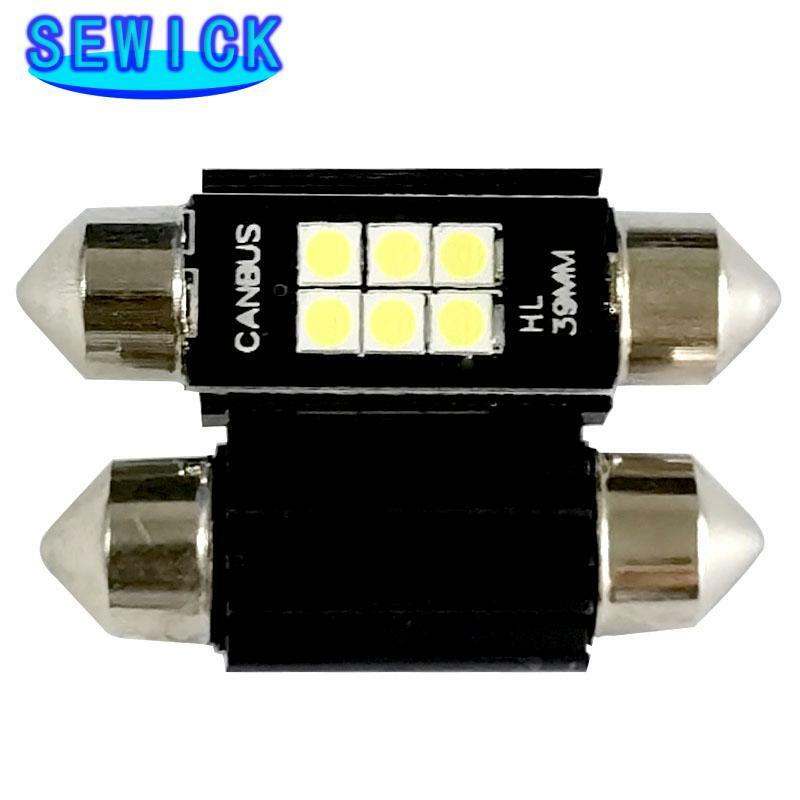 LED 전구 캔버스 Festoon-31MM, 오류 없음, 자동차 인테리어 돔 라이트, 독서등, 12V, C5W, C10W, 36mm, 39mm, 41mm, 3030 칩, 100 개