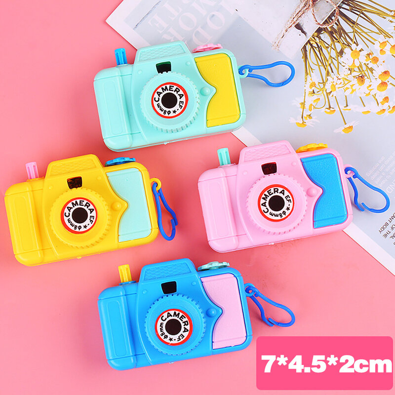 Mini Cute Simulation Kaleidoscope Camera Children's Toy Movie Viewing Camera Color Cognition No Batteries Baby Toy Camera Gift