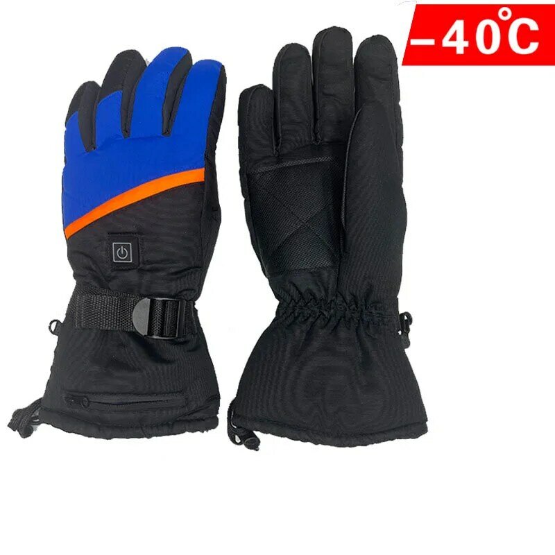 Boys Electric Heated Riding Gloves Rechargeable Electric Battery Heating Snowboarding Hiking Cycling Hunting Gloves For Mens