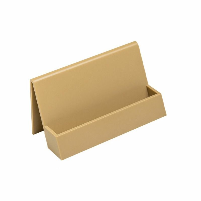 Non-slip Business Card Holder Fashion Inclined Plastic Card Organizer Durable Desktop Storage Box Lobby