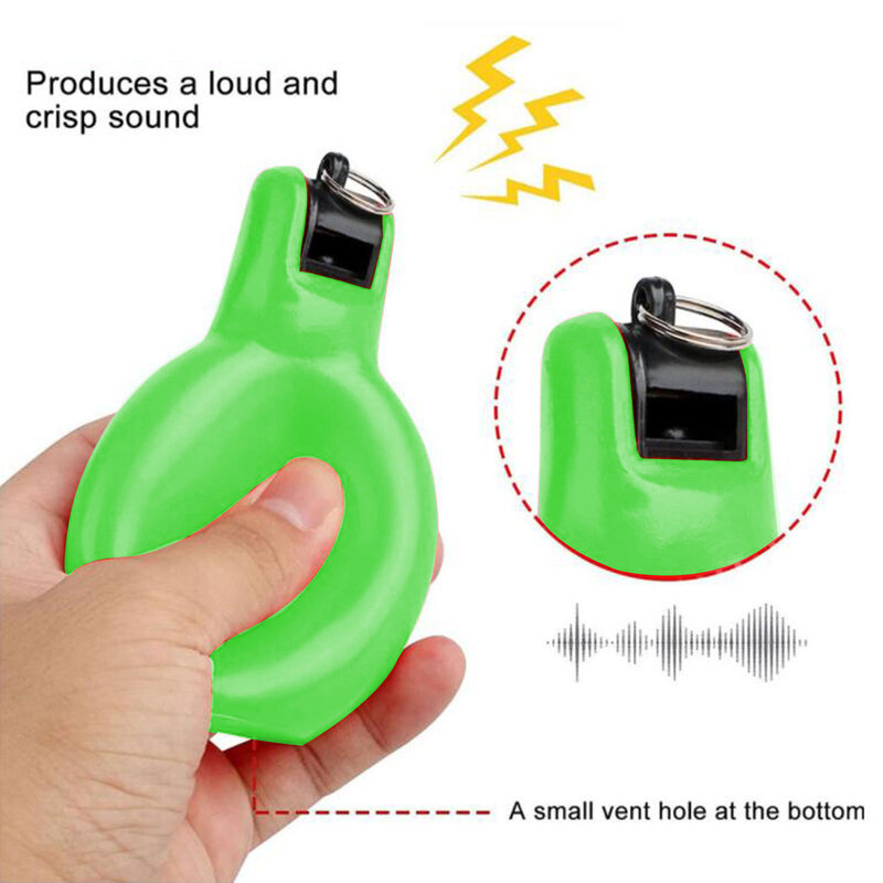 2x Hand Squeeze Whistles Coaches Whistle Manual Lightweight Sports Whistle Trainer Whistle for Trekking Hiking Teachers