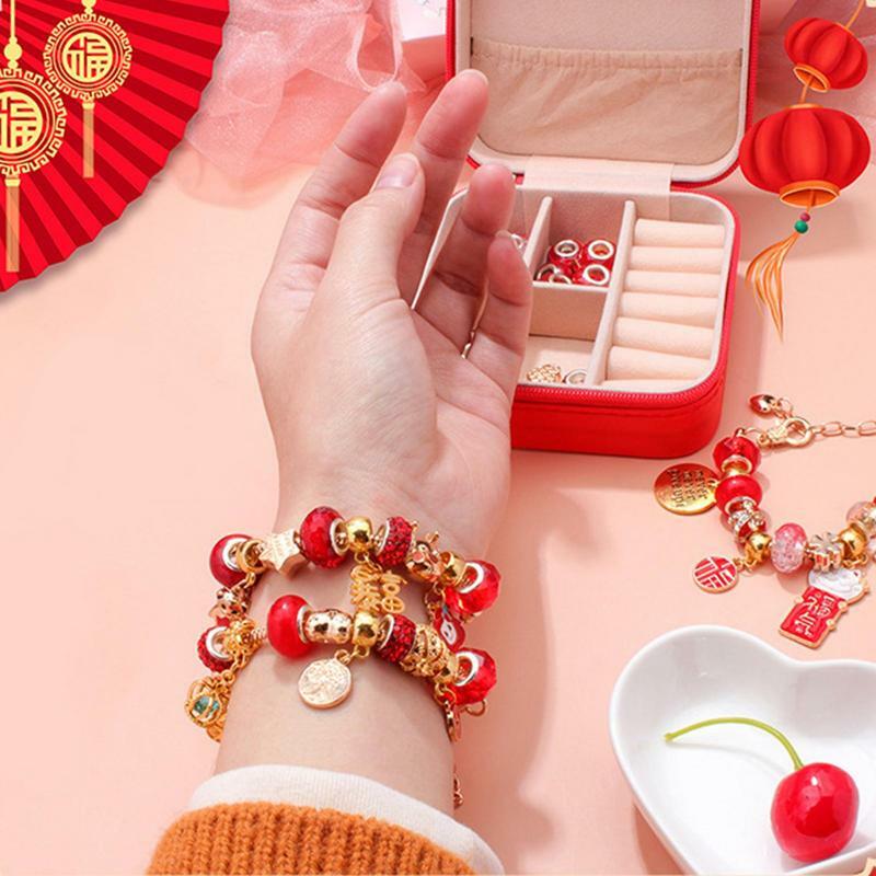 2024 Year of Dragon Bracelets Countdown Calendar 24 Day DIY Jewelry Advent Calendar Creative Chinese New Year Gifts for Kids