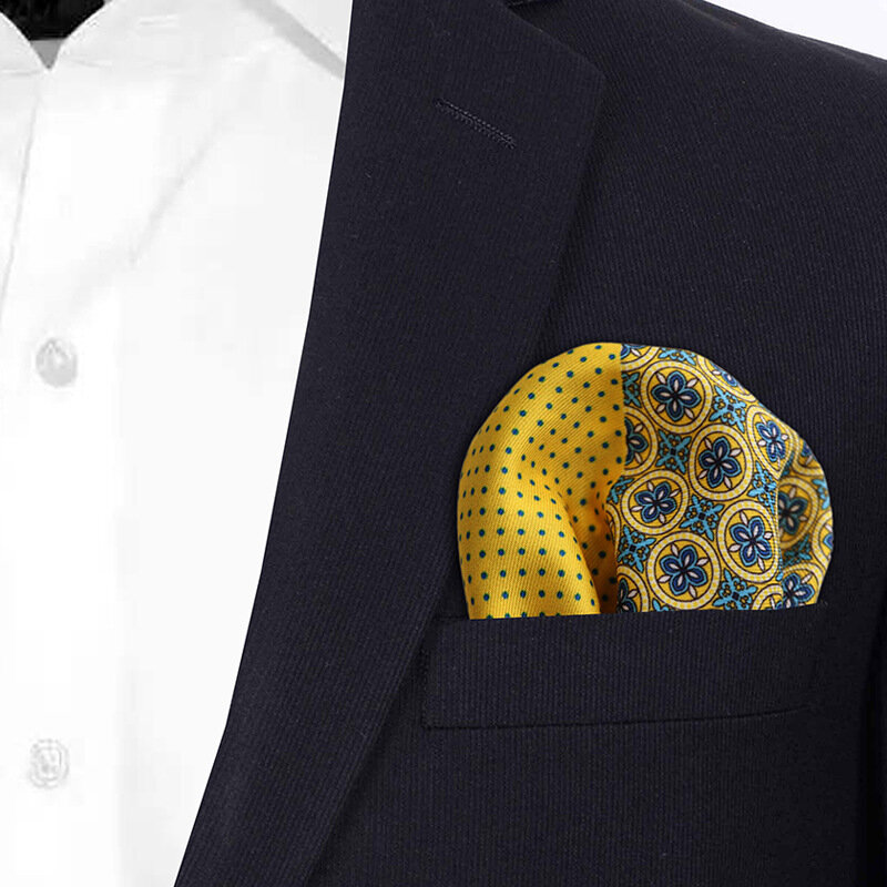 Pañuelo cuadrado de bolsillo para hombre, diseño de cachemir, pañuelo a juego de colores, estampado de lujo, accesorios de bufanda de bolsillo, 48 estilos