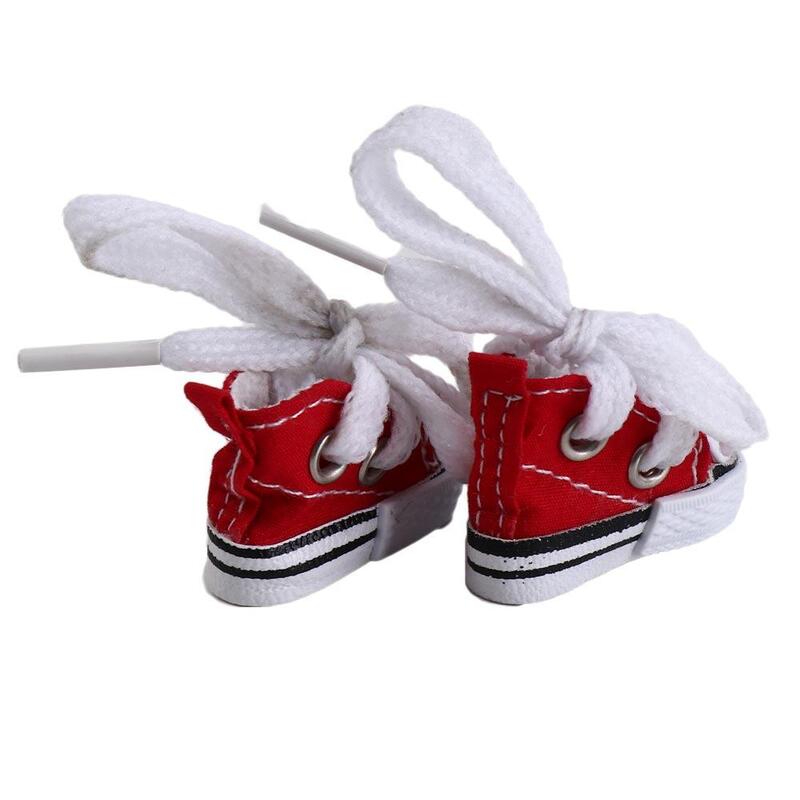 Zapatos para muñecas Blythe de 3,5 cm, Mini zapatos de lona para muñecas Blyth Azone BJD 1/8, accesorios para zapatos informales