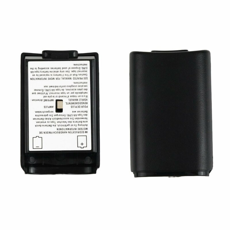 Coperchio del pacco batteria universale Shell Shield Case Kit per Controller Wireless 360 guscio del coperchio della batteria nero