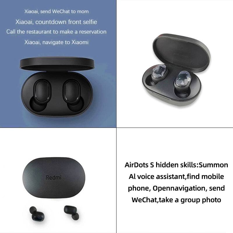 Xiaomi-auriculares inalámbricos Redmi Airdots 2, audífonos con Bluetooth y micrófono, novedad
