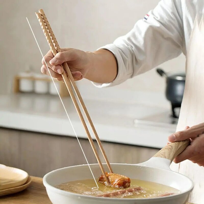 家庭、キッチン食器用の木製のブナの調理箸、より長い、麺、1ペア