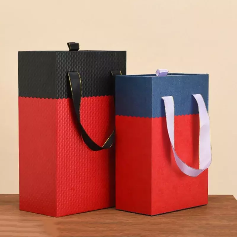 Chengruo-caja personalizada para cajón de zapatos, embalaje de cartón, embalaje de peluca, caja de regalo de papel con asa de cinta para envío de zapatos