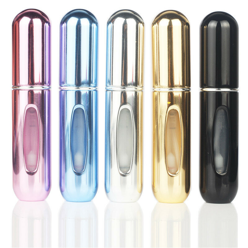 5/8ml Traveling Perfume Atomizer Portable Liquid Container For Cosmetics Mini Metal Aluminum Pump Spray Empty Bottle Refillable