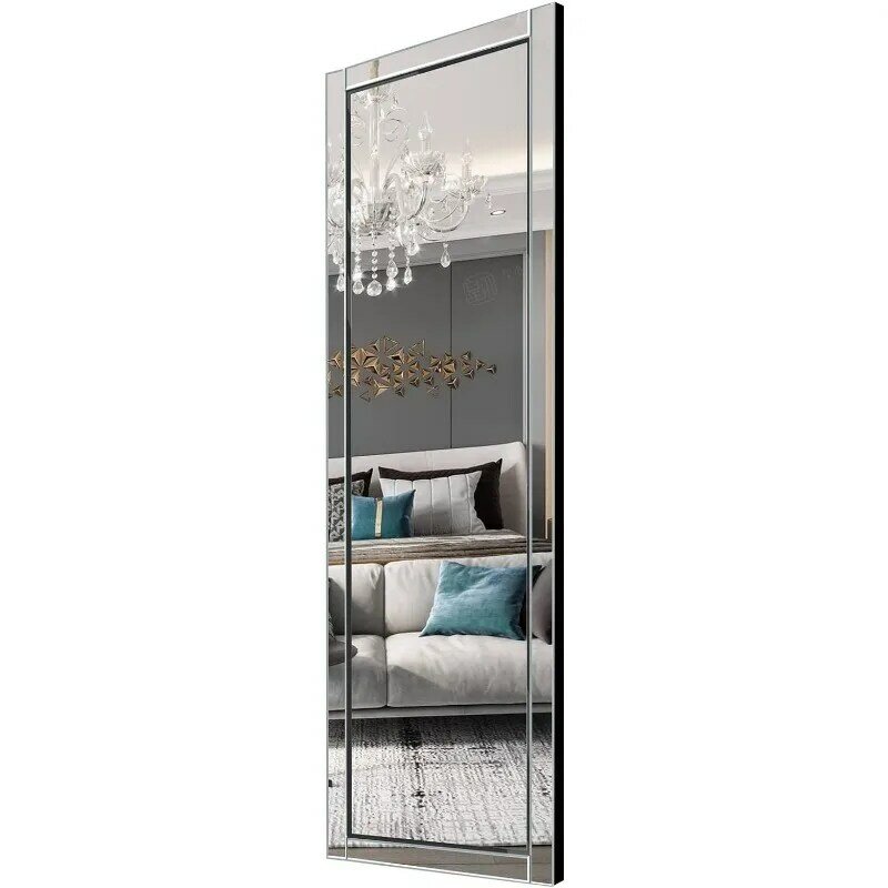 24x 65 Full Length Wall Mirror Full Body Mirror Full Length Mirror Wall Mounted Reflect Frame Large Floor Length Mirror,Over The