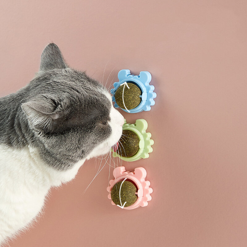 ペットもの健康猫キャットニップおもちゃボール猫キャンディー舐めスナックキャットニップスナック栄養エネルギーボール子猫猫のおもちゃ猫用品