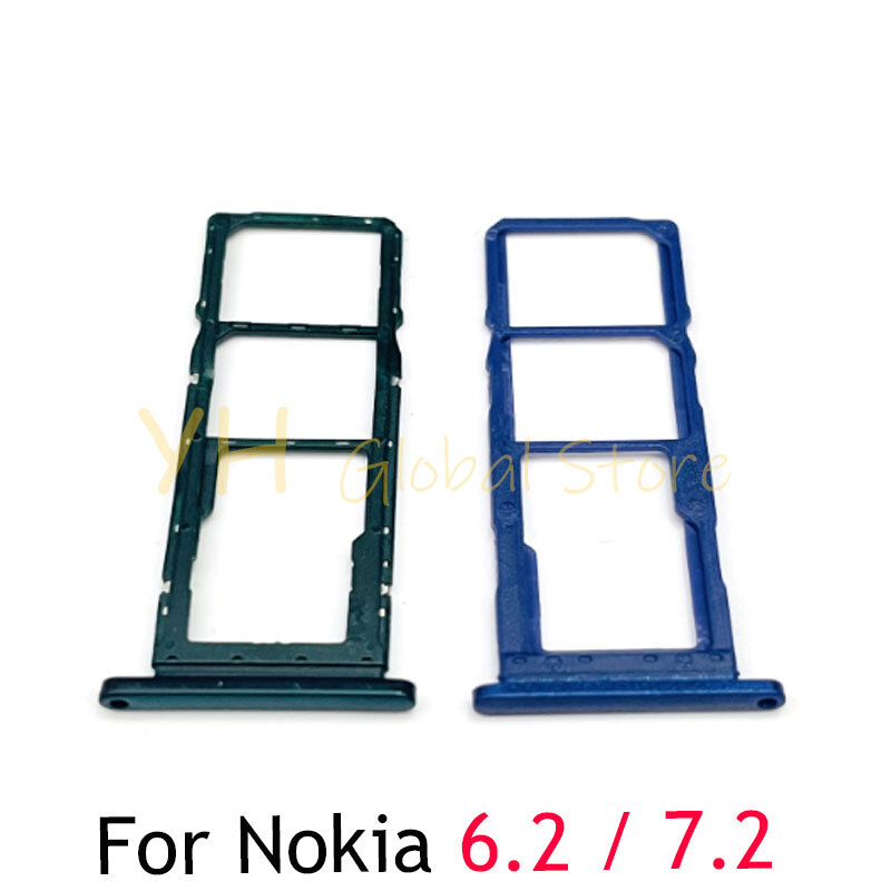Per Nokia 3.2 4.2 6.2 7.2 Slot per schede Sim supporto per vassoio lettore di schede Sim presa parti di riparazione