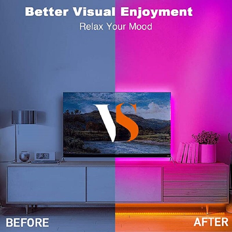 LED Strips Bluetooth SMD5050 APP Control Color Change Tape for TV Backlight USB Strip Light with 24keys Bedroom Decoration DC5V