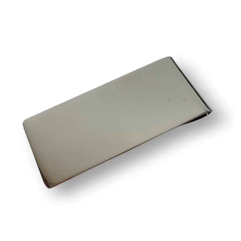 Stainless Steel Money Clip Shiny Polished Holder Convenient Slim Pocket Cash Credit Card Business Folder Crafts Mens