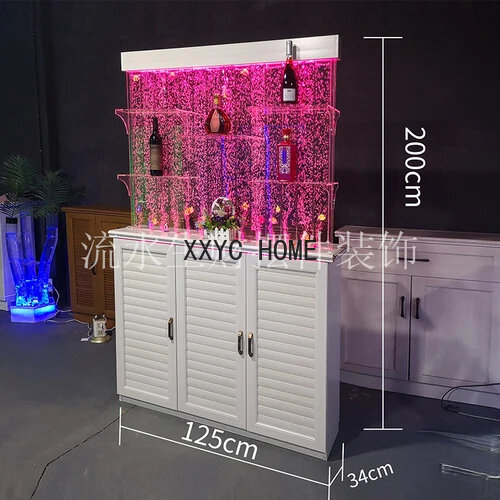 Wine Cabinet with Fish Tank Screen Living Room Hallway Porch Cabinet Shoe Cabinet