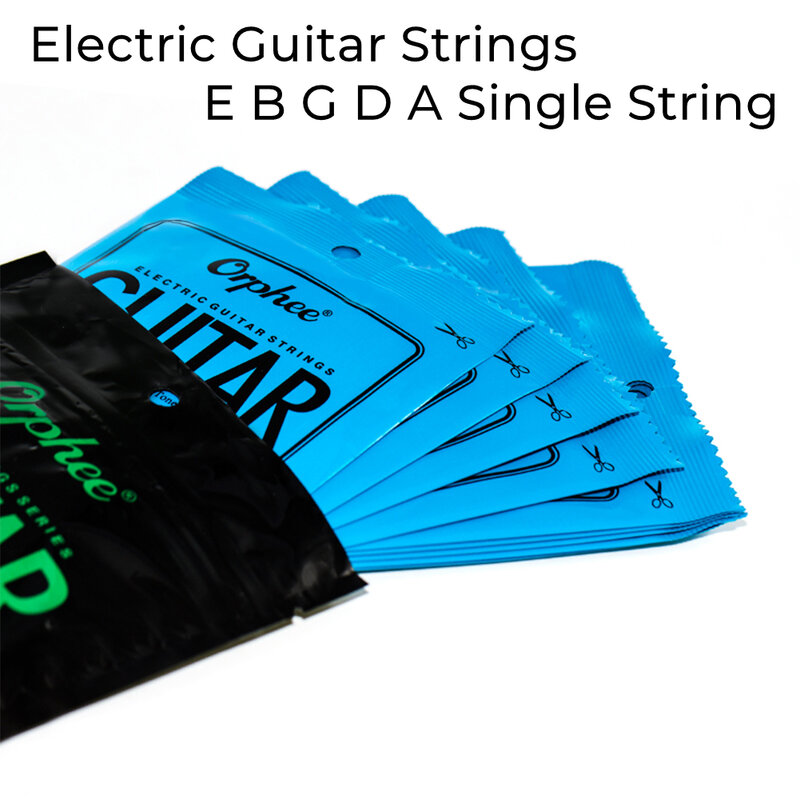 Struny do gitary elektrycznej E B G D A pojedyncza sznurkowa Super wskaźnik świetlny 009-042 Orphee RX15 Instrument strunowy akcesoria muzyczne