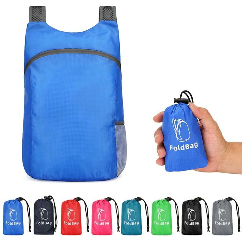Вместительный складной рюкзак на молнии, школьный ранец, легкая нейлоновая сумка на плечо с кулиской, женские сумки для хранения