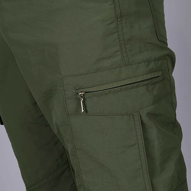 Summer Men'S Outdoor work pants Multi Pocket Solid Color Breathable Quick Drying Trousers business fashion working Workwear