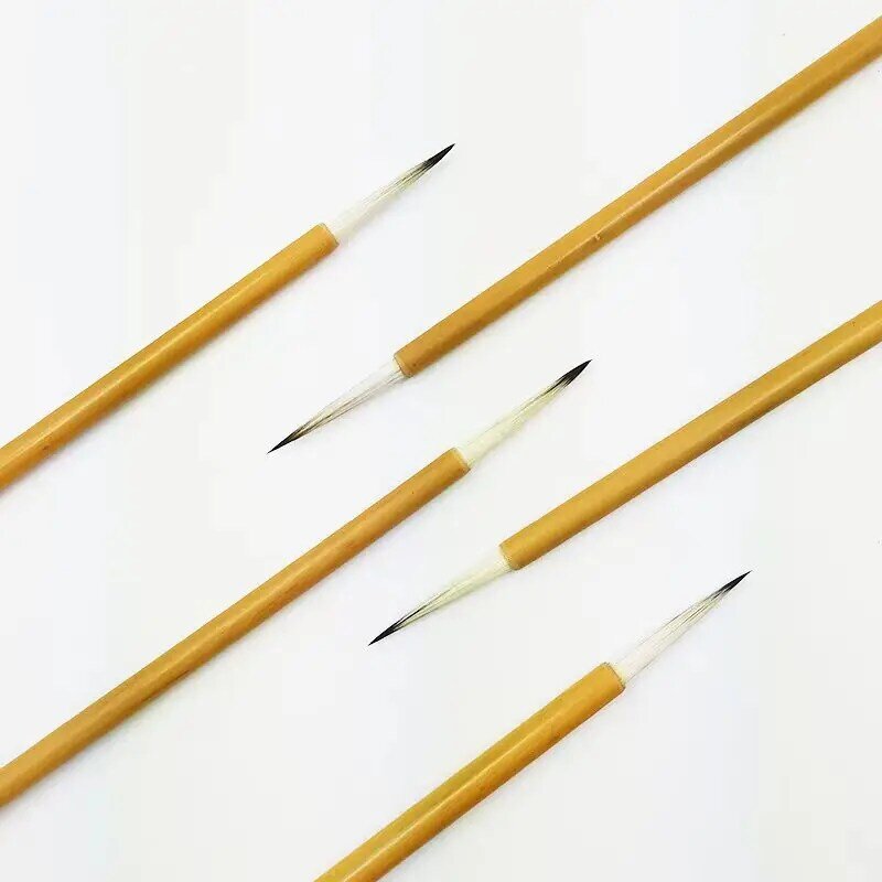 Weasel Hair Woolen Hair Chinese Calligraphy Brush Pen Slender Gold Brush Landscape Chinese Painting Brush Script Practice Brush