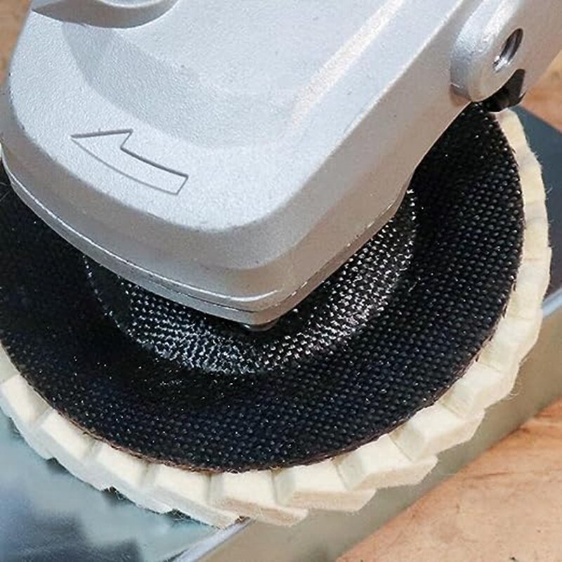 Feltro Flip Disc lana ruota feritoia lama lana lucidatura ruota Pad 5 pollici adatto per smerigliatrice angolare
