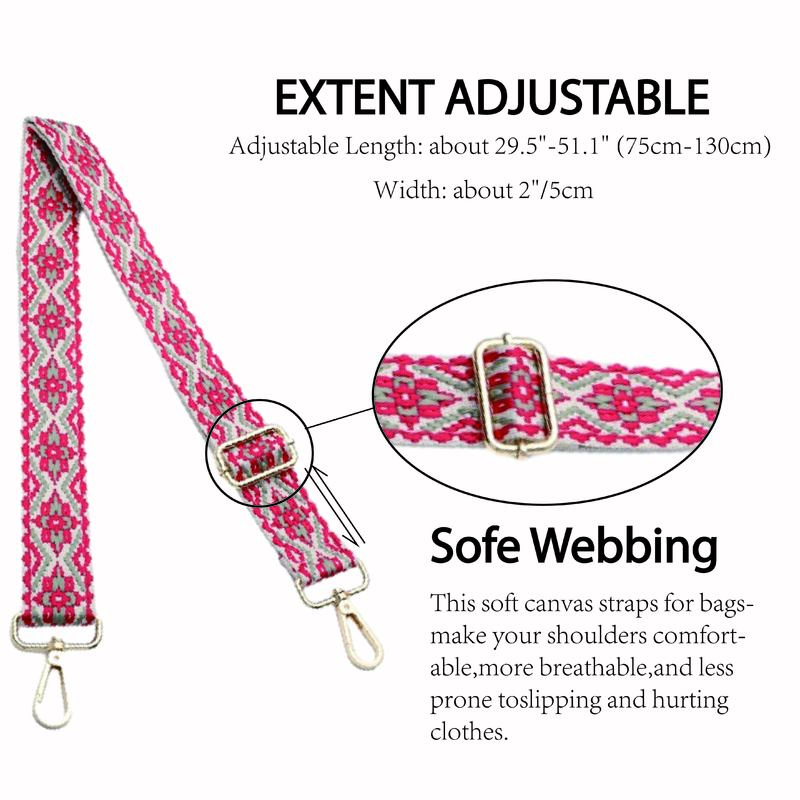 Alça ajustável removível para mulheres, moda DIY, acessórios para bolsas, cruz diagonal, bolsa de ombro, 3,8 cm