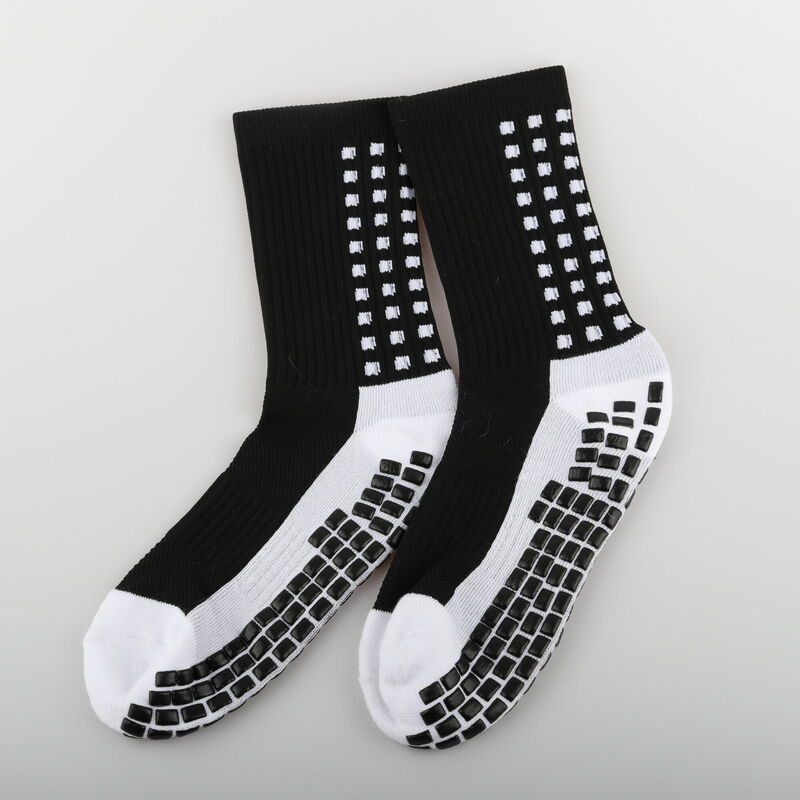Socks New ANTI SLIP Football Mid Calf Soccer Cycling Sports Socks Mens 39-48