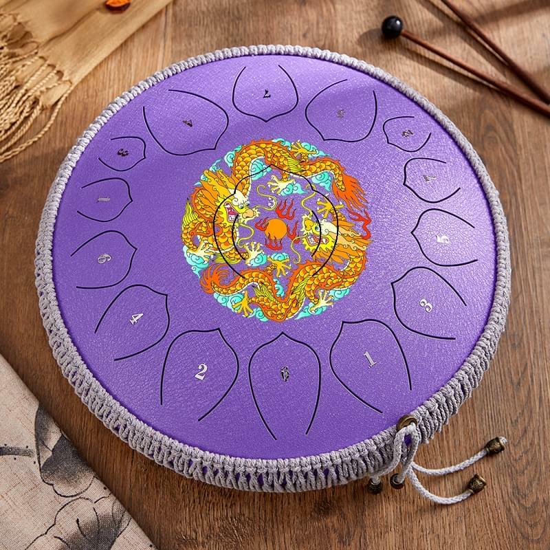 lotus other musical instrument 14 inch 15 notes tongue drum 15keys C tune steel tongue drum drop shipping