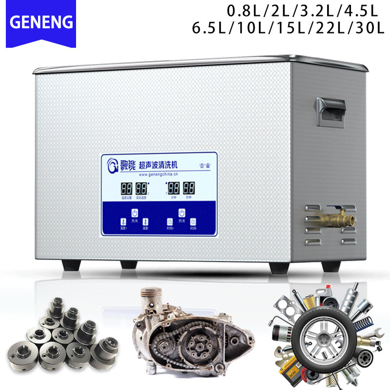 GENENG Ultrasonic Cleaner elettrodomestici 1.3L 2L 3L 6L 10L 15L 22L 30L lavatrice portatile ad ultrasuoni industriale Diswasher