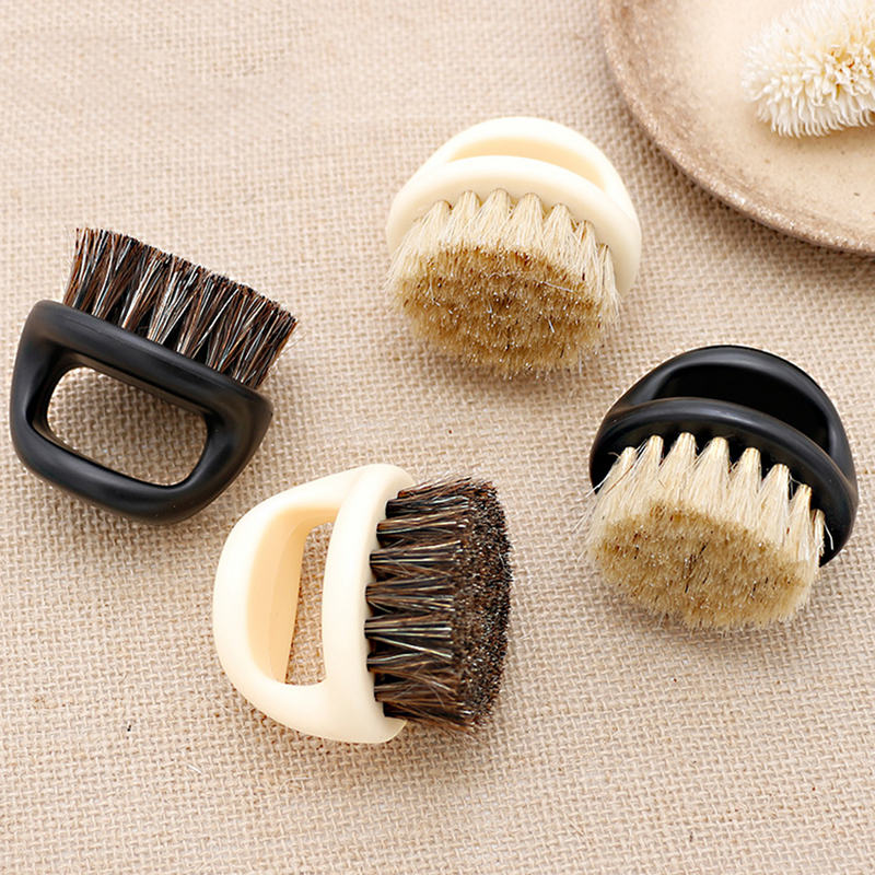 Men's Beard Brush Mens Beard Mustache Round Beard Brush for Hairdressing Salon Household