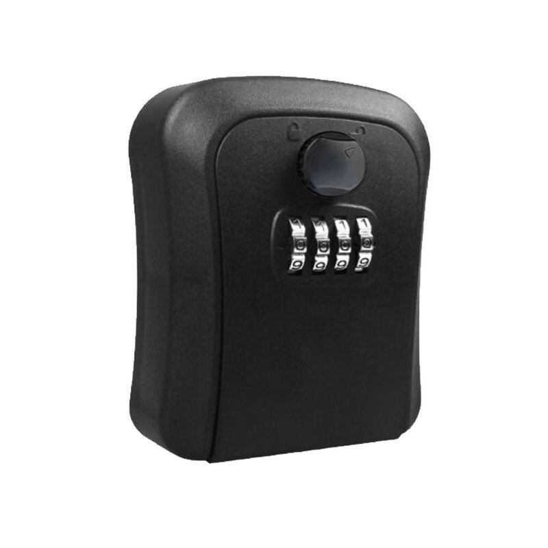 Weatherproof Wall-mounted Key Safe Password Key Box Key Lock Box No4 Combination Key Storage Lock Box Indoor and Outdoor