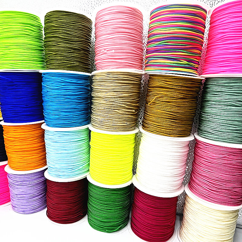 Nylon Trançado String para DIY Beading, Fio Shamballa, Nó Chinês Cabo De Macramé, Pulseira Borlas, 5 Jardas, 1,5mm