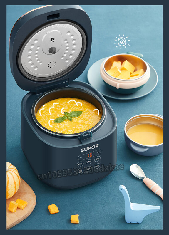 Рисоварка емкостью л/л, компактная умная электрическая мультиварка, многофункциональная полностью автоматическая рисоварка, подходит для 1-4 человек