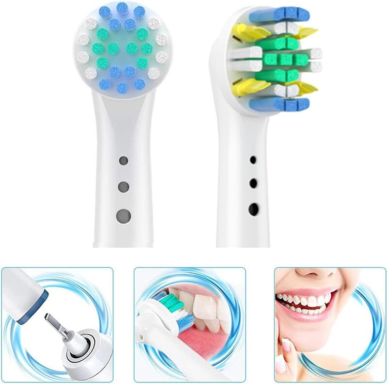 12 Pcs Electric Toothbrush Replacement Heads For Oral B Toothbrush Nozzles Soft Bristles Tooth Brush Head Oral Clean Care