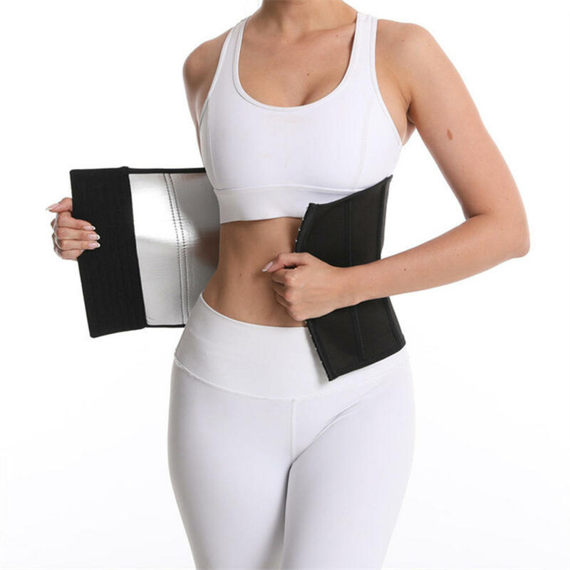 Sauna Sweat Belt Weight Loss Neoprene Waist Trainer Body Shaper Corset Slimming Belly Sheath Women Tummy Trimmer Cincher Sports