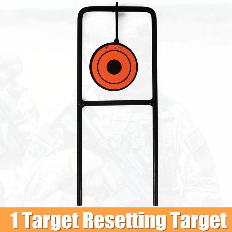 Cible de tir unique en fer pour l'entraînement au tir airsoft, accessoire pratique pour la chasse et le paintball en plein air