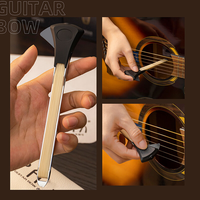 Arco de guitarra de doble cara con paletas desmontables, accesorios para instrumentos Picasso, 1 piezas