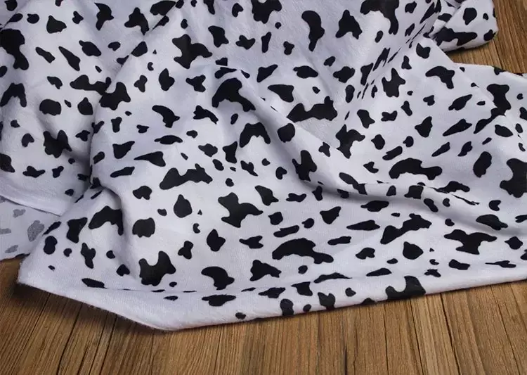Plush Fabric Printed By The Meter for Coat Clothes Decorative Diy Sewing Leopard Zebra Pattern Thin Soft Cloth Polyester Fashion