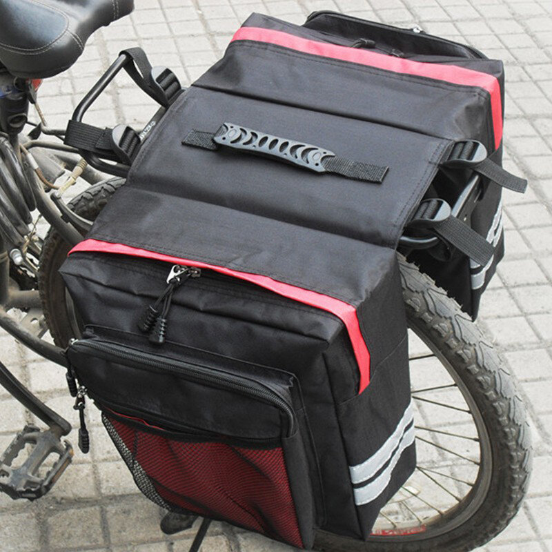 حقيبة حمل الدراجة على الوجهين ، الرف الخلفي ، المقعد الخلفي للأمتعة ، ركوب الدراجات ، عالية السعة ، متينة ، مريحة ، السفر ، حقائب صندوق السيارة